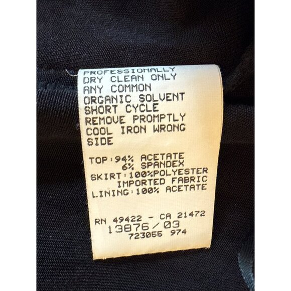 Scott‎ McClintock Black Gown Size 8 Sparkle Details & Long Chiffon Skirt - Picture 7 of 8